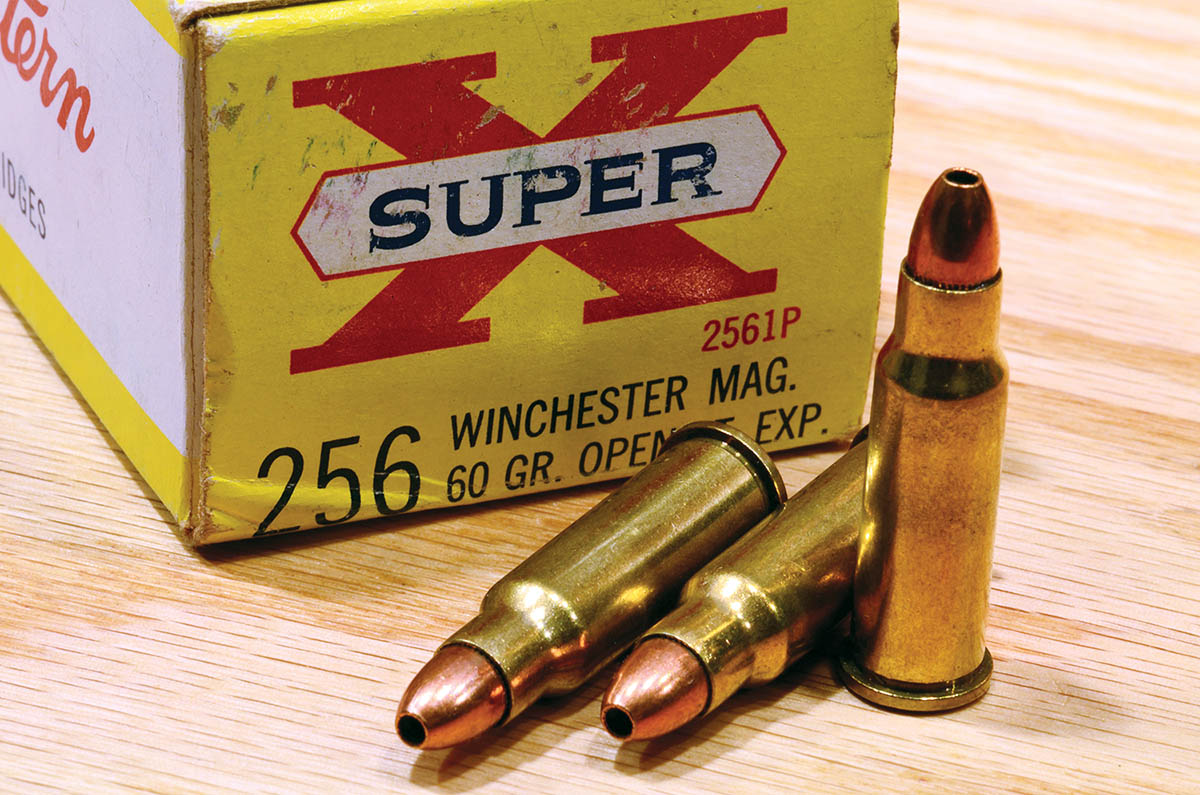 Original Winchester ammunition was loaded only with a 60-grain hollowpoint bullet.